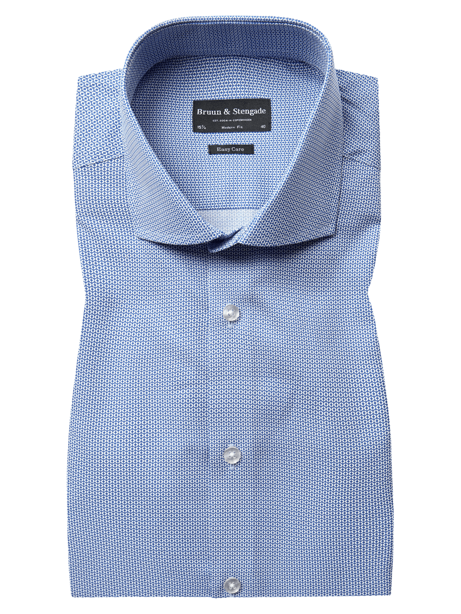 Bruun & Stengade Skjorter 2502-16030-blue_38 - Bygholm Menswear